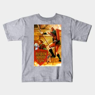 Classic Adventure Movie Poster - Robin Hood Kids T-Shirt